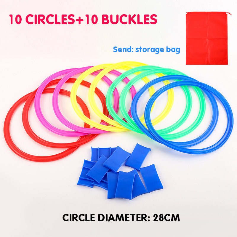 Children's Jumping Lattice Circle Ring Physical Fitness And Agility Training Equipment